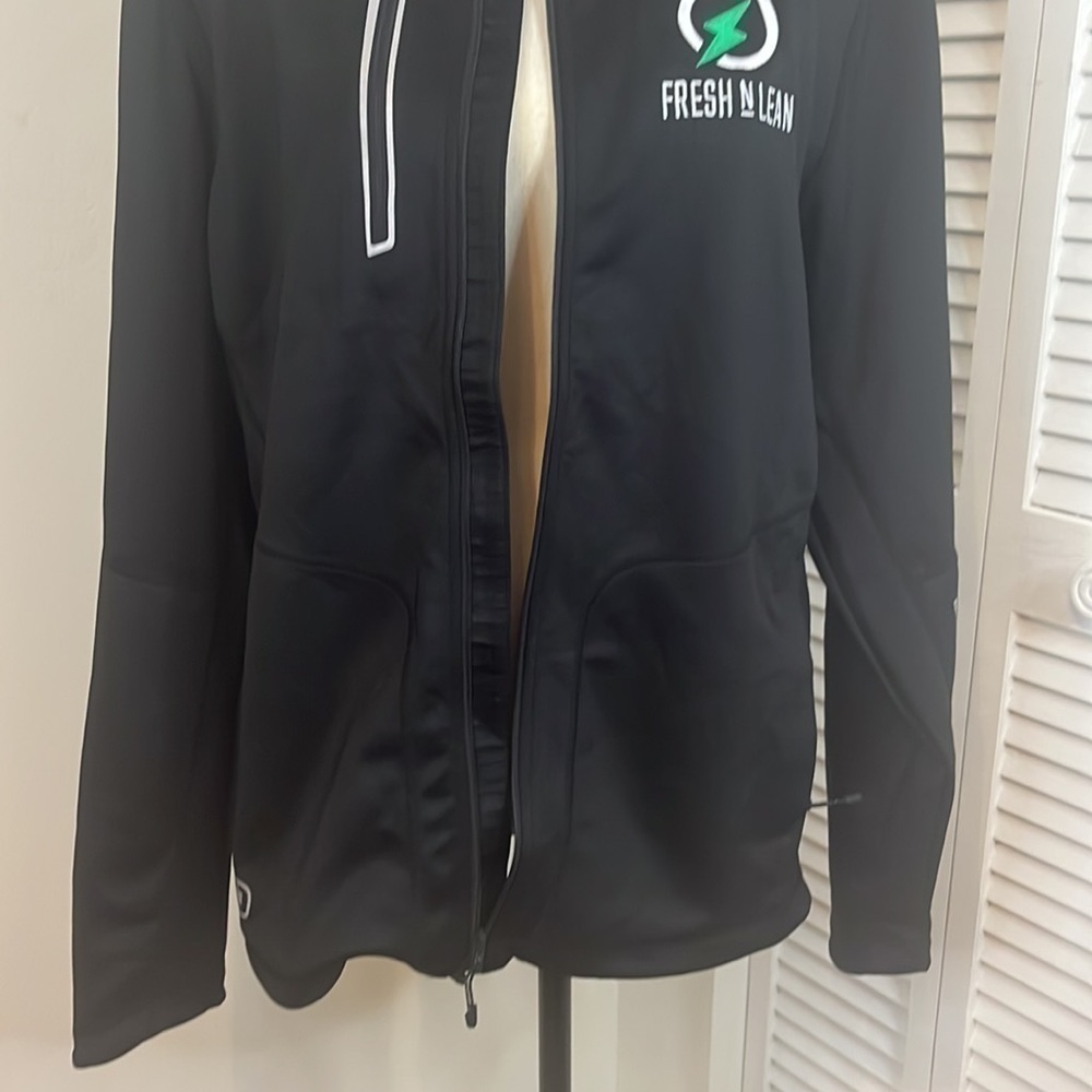 Ogio Endurance Fresh N Lean Black Graphic Zip Up Jacket. Size Medium - Picture 3 of 11